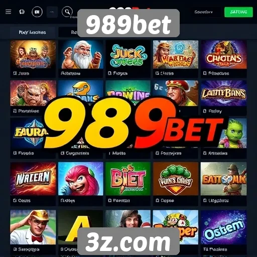 Opcões de jogos disponíveis no 989bet