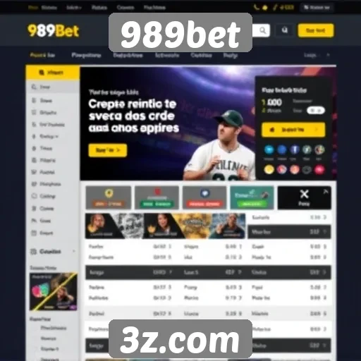 Design intuitivo do site 989bet melhora a experiência do usuário