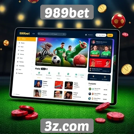 Interface e experiência do usuário no 989bet